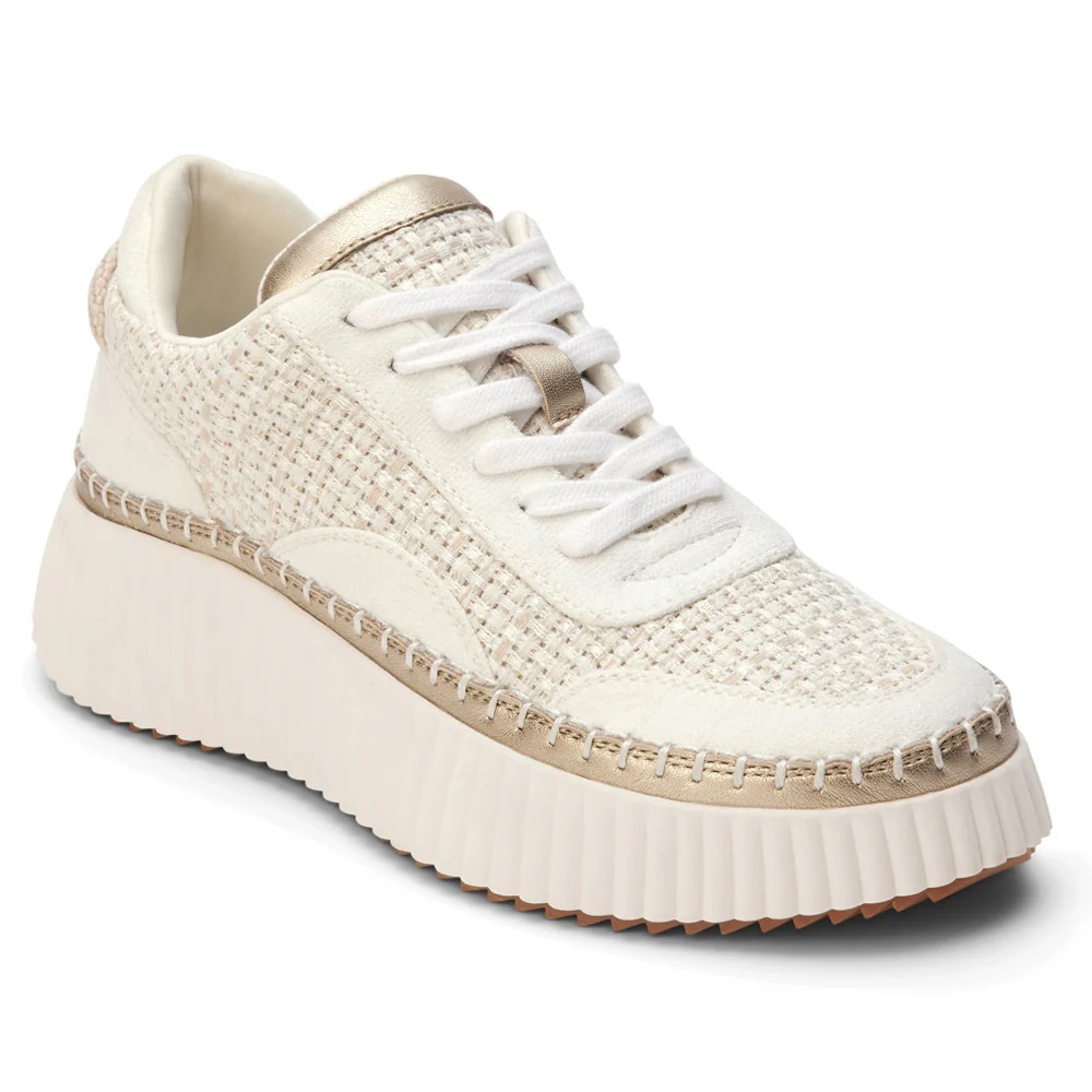 Coconuts by Matisse Cream and Gold Sneakers